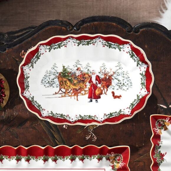 VILLEROY & BOCH TOYS FANTASY LARGE OVAL SERVING BOWL - NEW - Picture 2 of 11